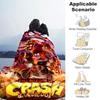 1pc Blanket Crash Bandicoot Print Design, Lightweight Blanket for Sofa, Bed- Soft &Warm, Gift for All Seasons like Christmas, Halloween