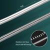 1.5/2m Black PVC Handheld Shower Head Hose Flexible Anti Winding Explosion-proof Water Tube Bathroom Faucet Hose Extension Pipe