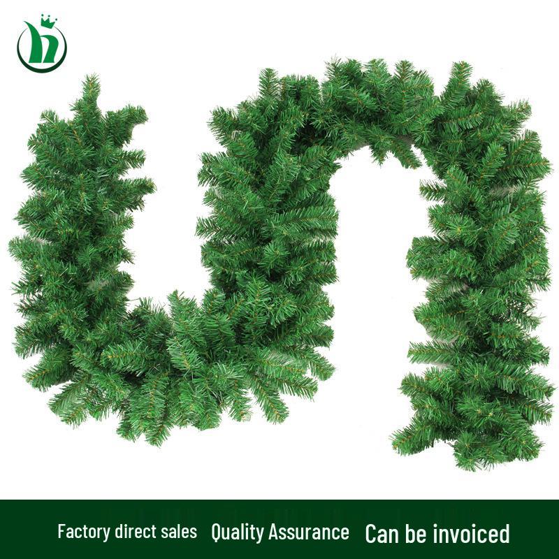 2,7m Zelená vánoční girlanda pro dekorace a výstavy v nákupních centrech