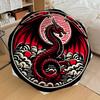 1pc Red Dragon Emblem Umbrella with Plastic Handle,Suitable for All Seasons Home Travel Outdoor UmbrellaDD1035