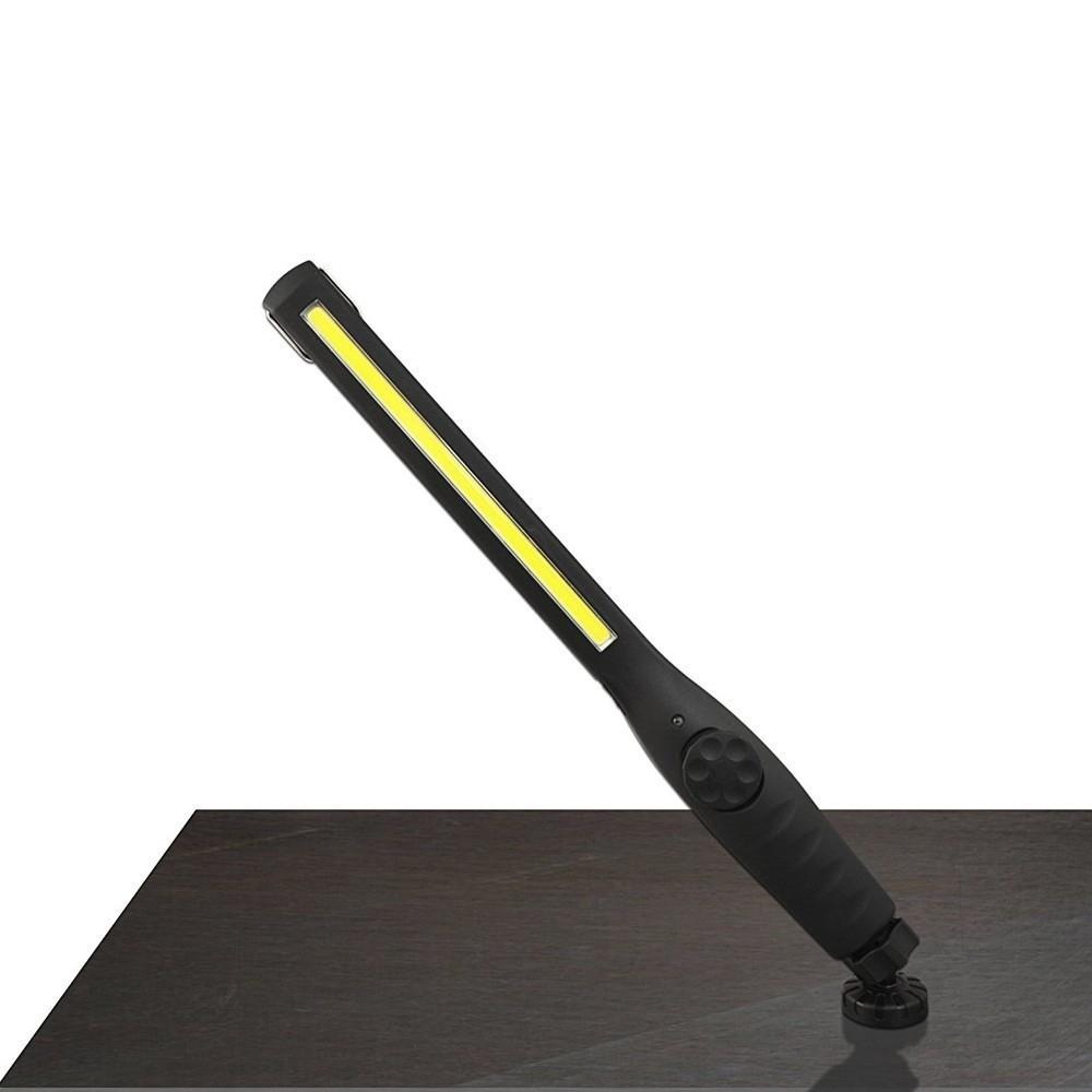 USB Rechargeable Flashlight With Magnet Emergency Lamp Torch LED Work Light Workshop