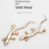 Motorcycle Sticker 3D Metal Gecko Shape Lizard Chrome Car Badge Emblems Sticker Decal Self-adhesive Decoration Silver/Gold 1PC