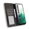 For Xiaomi Redmi 15 5G (Global) (169mm) Leather Case Wallet Stand Retro Texture Phone Cover