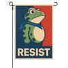 10 Pcs Resist Portland Frog Yard Flag Frog Protest Garden Flag Hilarious Outdoor Banner for Farmhouse Porch Outside Decor