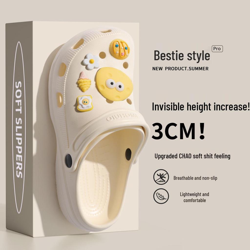 EVA rutschfeste Strandclogs Hausschuhe für Damen und Herren - Sommer Outdoor Schuhe mit dicker Sohle