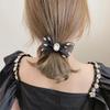Women's Big Lace Pearl and Cubic Ribbon Hairband