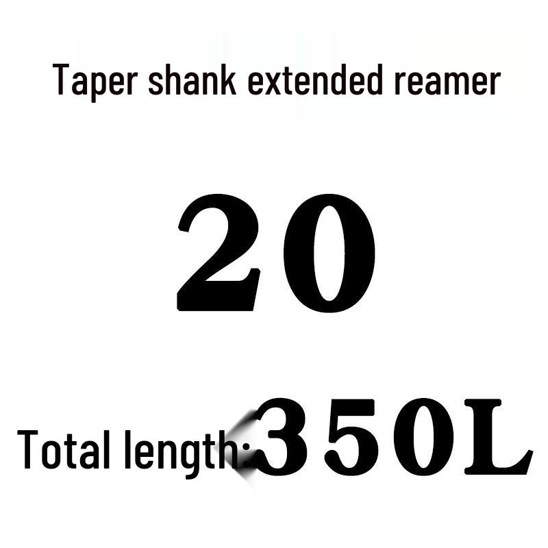 Extra Long High-Speed Steel Taper Shank Machine Reamer for Deep Holes, Sizes 16, 18, 20, 22, 24, 25, 30, 40