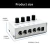 MultiDevice Audios Splitter Compactly Headphone Amplifier For Audios Engineers And Musicians High Fidelitys Sound Output