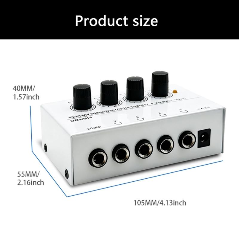 MultiDevice Audios Splitter Compactly Headphone Amplifier For Audios Engineers And Musicians High Fidelitys Sound Output