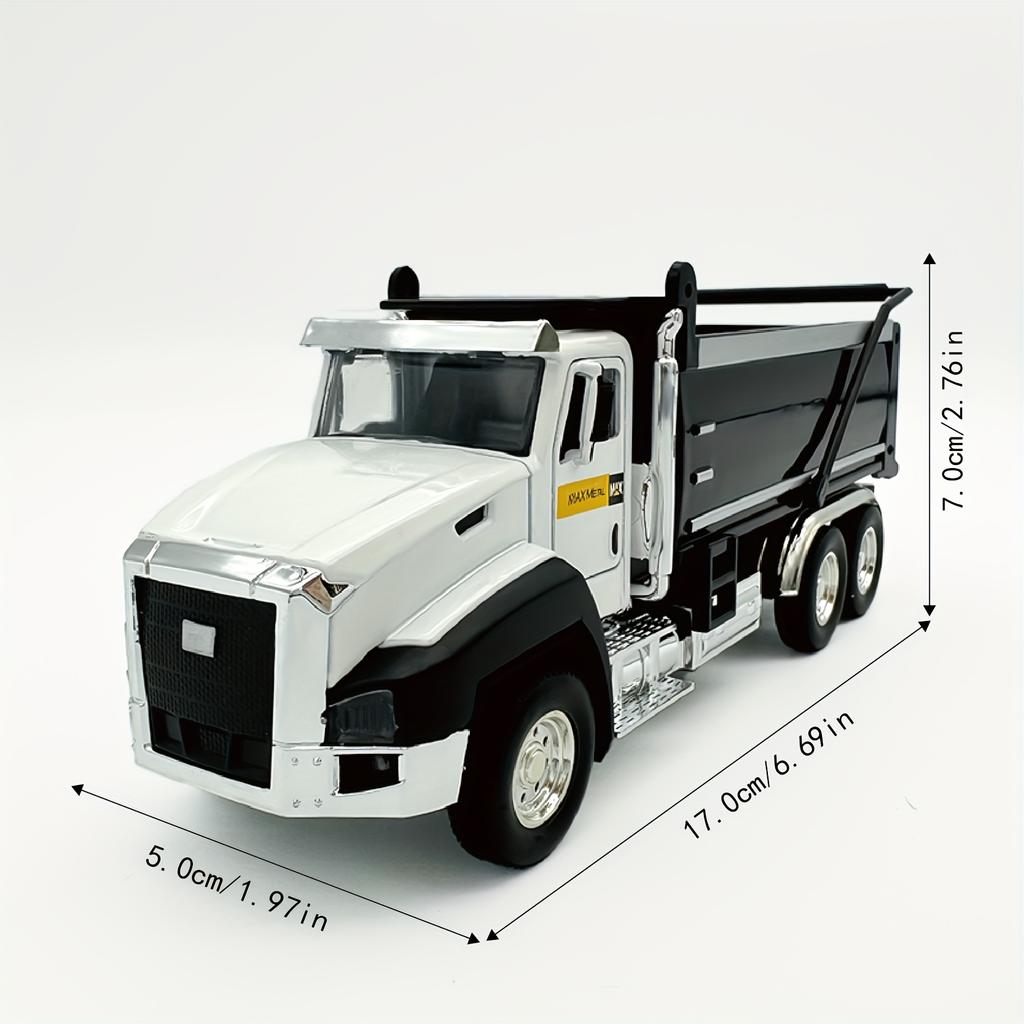 1:50 Scale Toy Dump Truck Model Construction Vehicle Set Excavator Mixer Truck and Dump Truck Toy Combo Gift for Children's Day