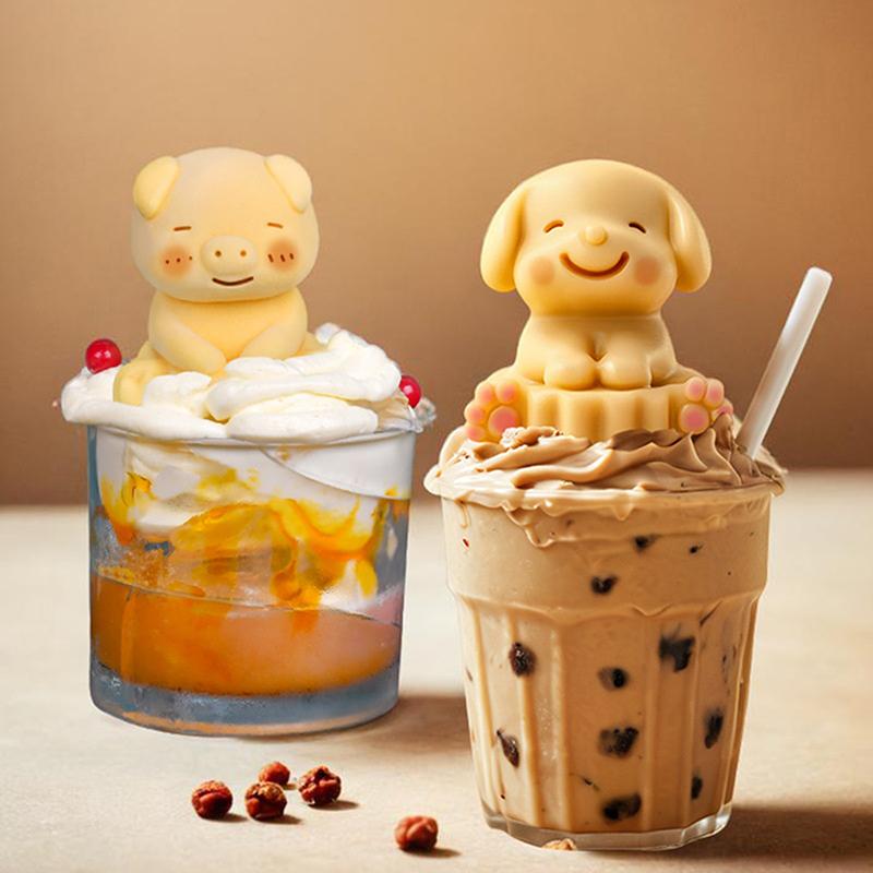 1Pcs Cute Pudding Silicone Mould Cartoon Milk Jelly Silicone Mold Home Baking Accessories Cake Decorate Mould Dessert Tools