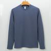 T-shirt Underwear for Men with Long Sleeves Solid Color Outer Wear Plush T-shirt for Men