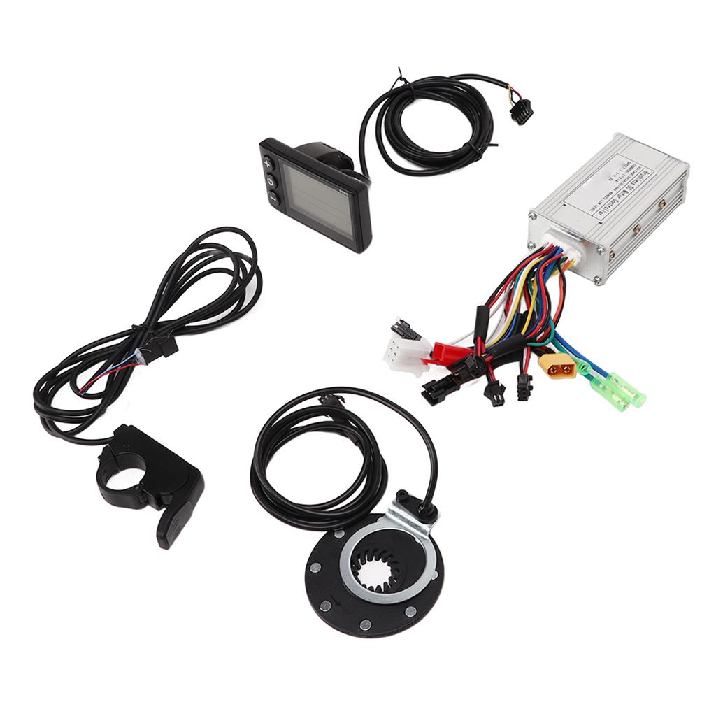 17A Electric Bike Controller Kit 8 Magnetic Assist Sensor Thumb Throttle S866 LCD Meter for 24V 36V 48V Motor