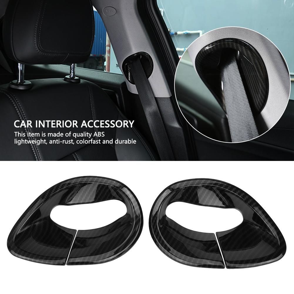 Car Interior Front Row Safety Belt Frame Cover Trim for Alfa Romeo Giulia 2016 2018