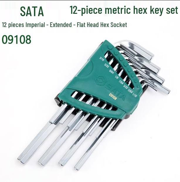 SATA Inch Inner Hex Wrench Set: 09102, 09104, 09106, 09108