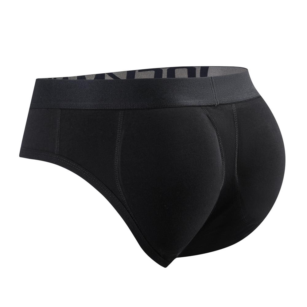 

Трусы JOCKMAIL, модное мужское нижнее белье с подтяжкой ягодиц, съемная набивка на бедрах, дышащие хлопковые повседневные шорты с низкой посадкой, чашка пуш-ап, трусики с ложными ягодицами M белый
