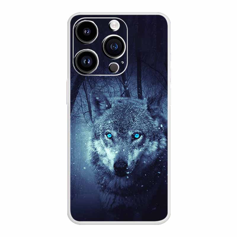 Für iPhone 16 Pro Max Hülle Luxus Silikon TPU Weiche Abdeckung Handyhülle iPhone16 plus 16e Stoßfester Bumper Funda Tiere Hülle