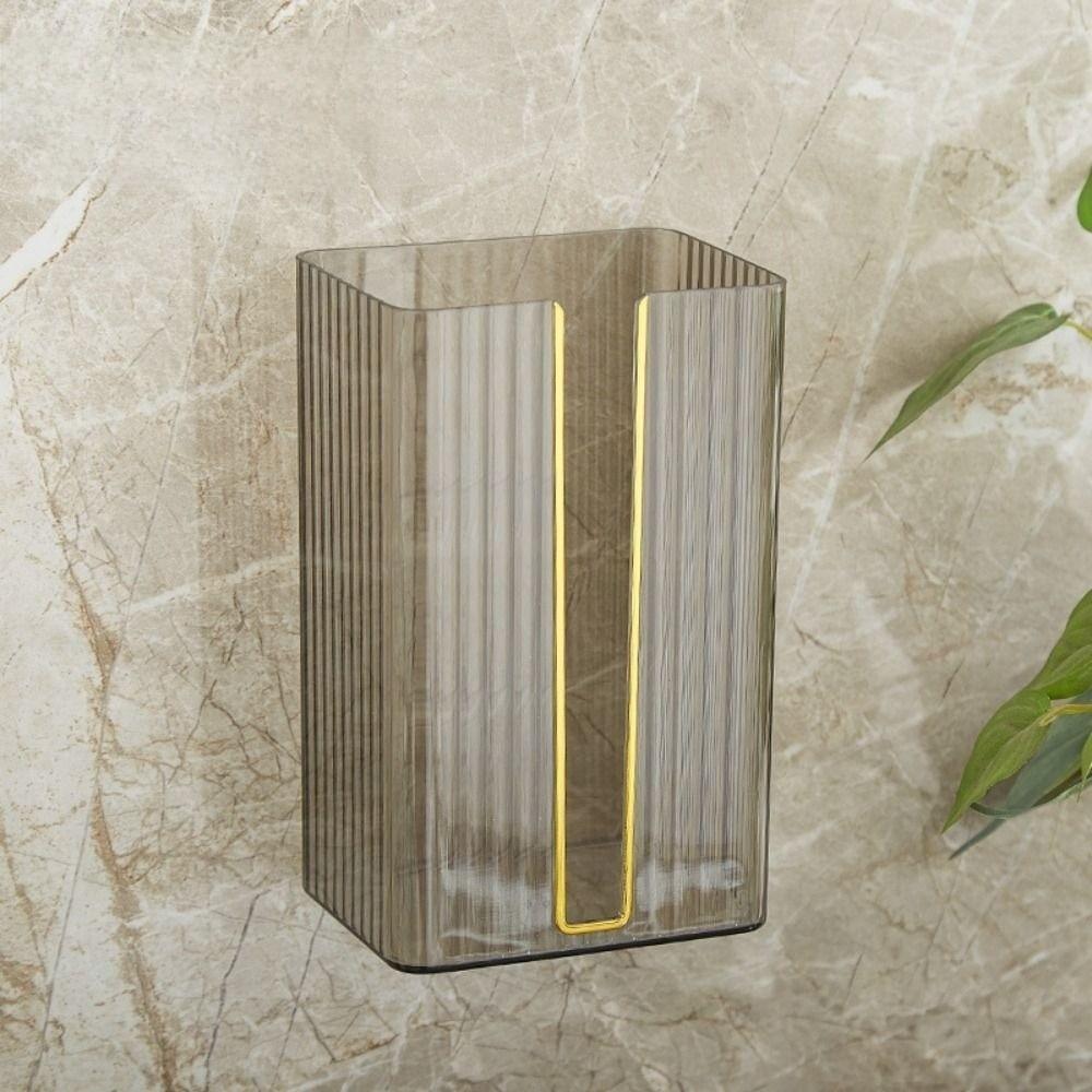 Light Luxury Napkin Holder Wall-Mounted Facial Paper Organiser Tissue Box  for Kitchen Bathroom