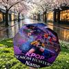 Custom Name Personalized Kpop Demon Hunter Print Umbrella, Auto Open Close, 8‑Rib Sturdy Frame, Commute Camping Hiking Use, Birthday Gift