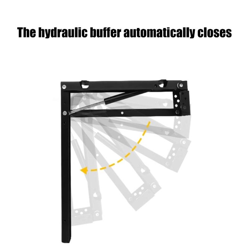 Hydraulic Buffer Concealed Flip Down Stool Hardware Convenient for Wall Mounted Shoe Cabinets and Furniture Hardware