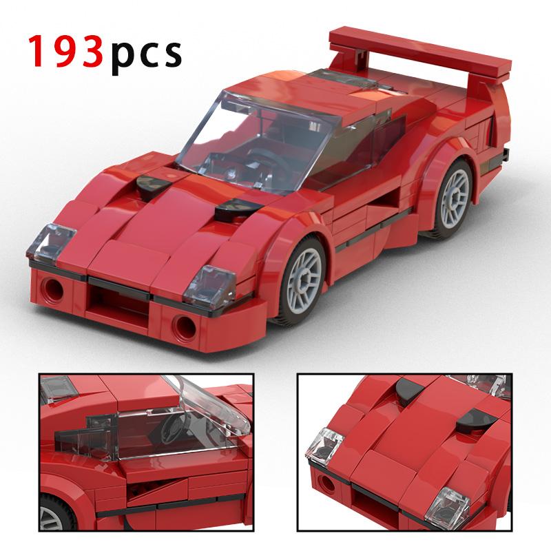 MOC Back to the Futured Auto Bouwsteen Sets Speed Champions City Sport Racevoertuig Model Bouwspeelgoed Voor Kerstcadeau