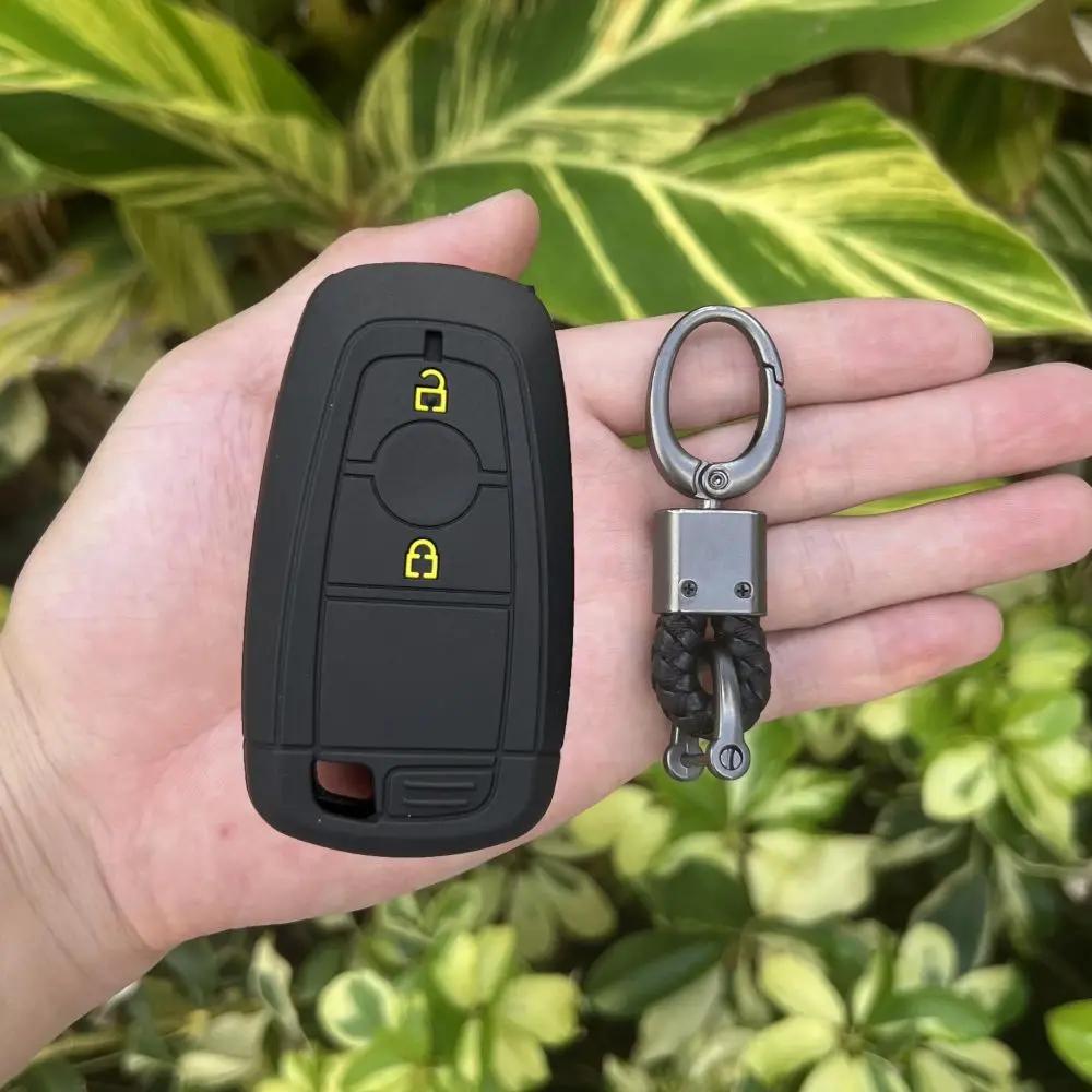 Silikon Auto Schlüsselhülle Etui Für Ford Maverick Focus Edge Explorer Expedition Everest Fusion Mondeo Mustang Raptor Bronco Schlüssel