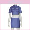 Traje de Comissário de Bordo Cosplay de O Quinto Elemento Para Halloween e Role Play