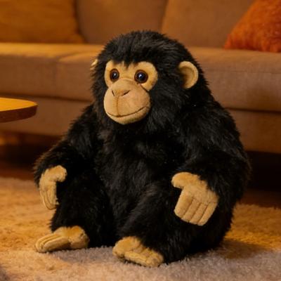 Chimpanzee Plush Doll Emotional Support Monkey Plush 9.84 Inch Soft Stuffed Animal Pillow Boxing Monkey Cuddle Buddy Stress Relief Comfort Toy for