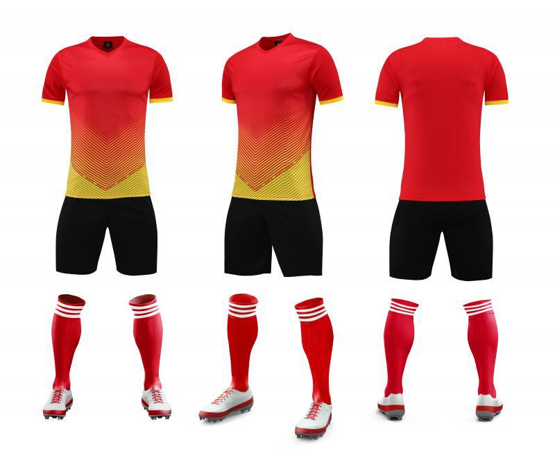 Custom Football Training Suit Set - Short Sleeve, Breathable Team Uniform for Adults & Children