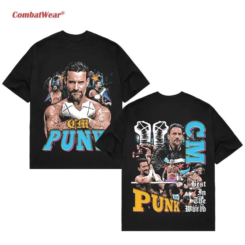 COMBATWEAR CM Punk Best In The World Tee, Wrestling Tee, Graphic Boxing T-Shirt S