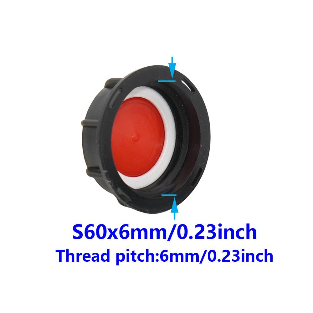 

S60 x6mm Thread End cap Fittings Connector 1000L IBC Tank Faucet Adapter Garden Outdoor Rainwater Collection Bucket Adapter