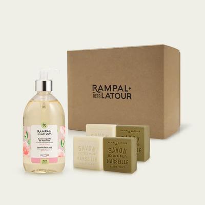 Set regalo da 5 pezzi Sapone Liquido & Marsiglia (rosa)