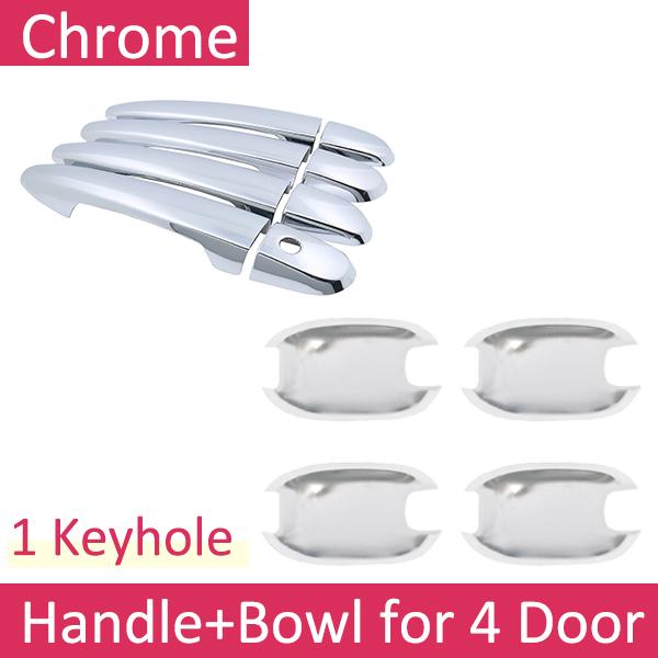 Chrome Car Door Handle Cover for Mazda 3 2nd Gen BL Axela 2009~2013 Luxury Trim Set Exterior Car Accessories 2010 2011 2012