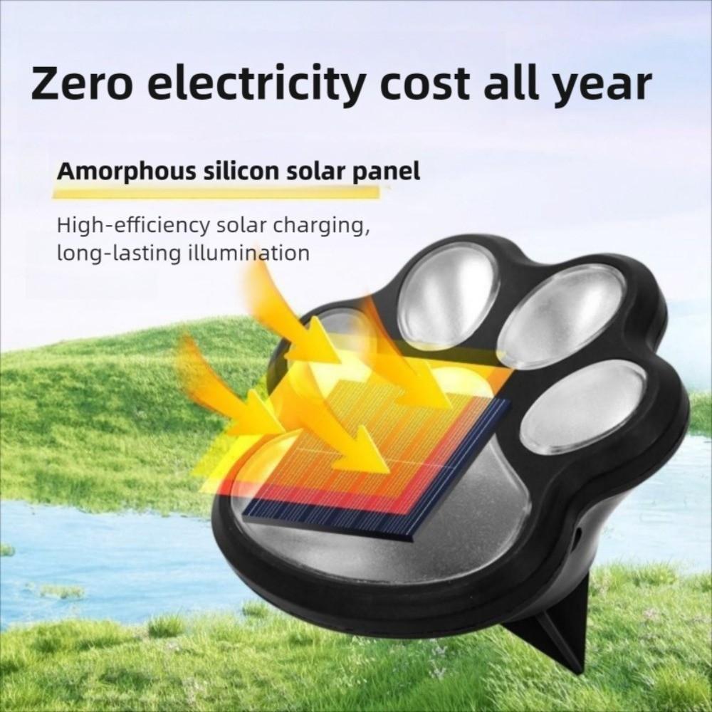 4Pcs Auto on/Off Solar Stone Lamp Energy Saving Outdoor Dog Claw Lamp LED Solar Light  Outdoor