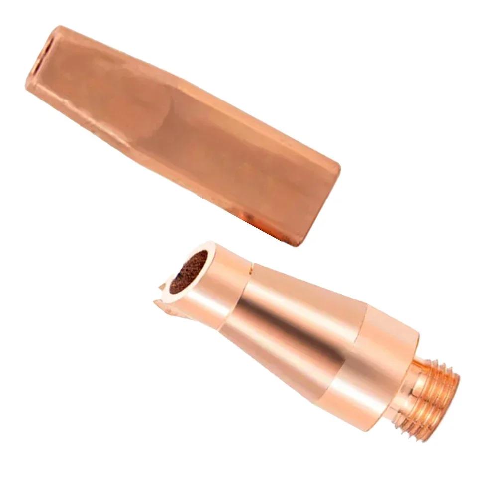 Double Wire Feeding Guide Nozzle SAS Copper Construction Compatible with CQWY SUP21S Welding Head Accurate Welding