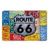 Vintage USA Route 66 Sign Metal Tin Plate Bar Pub Club Man Cave Wall Decoration Plaque Retro Poster Home Decor 30X20CM