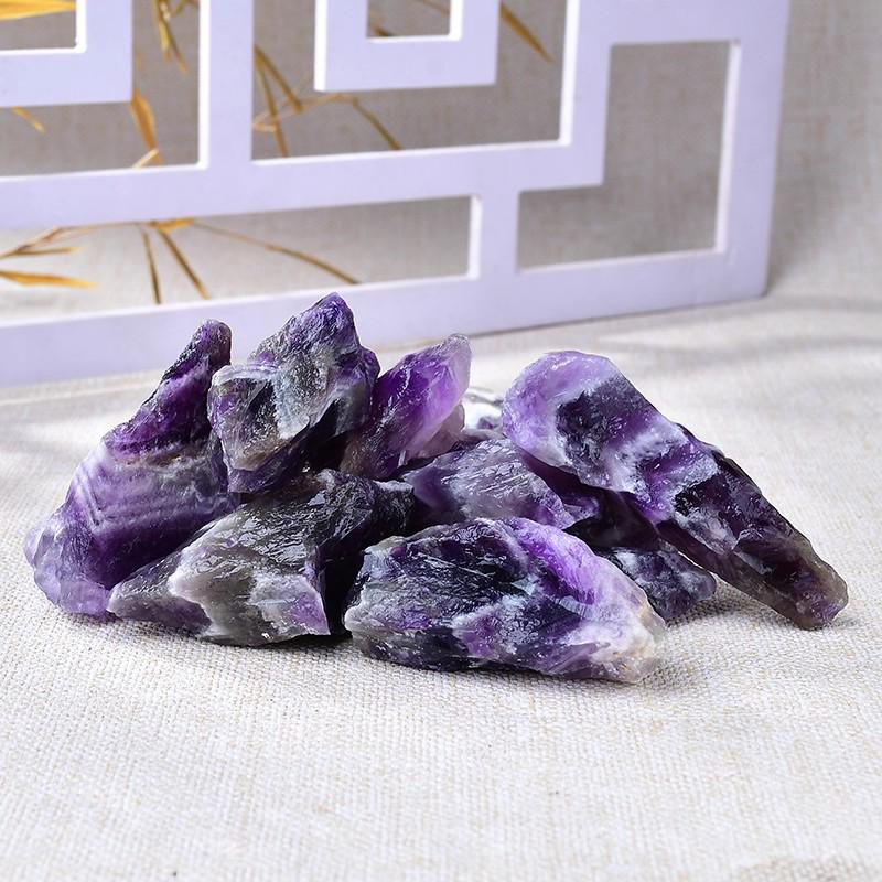 Natural Amethyst Raw Stone Ornament: Aromatherapy Diffuser, Fish Tank, Flower Pot & Landscaping Mineral Specimen