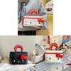 Hello Kitty Cartoon Pu Makeup Bag With Large Capacity For Daily Use