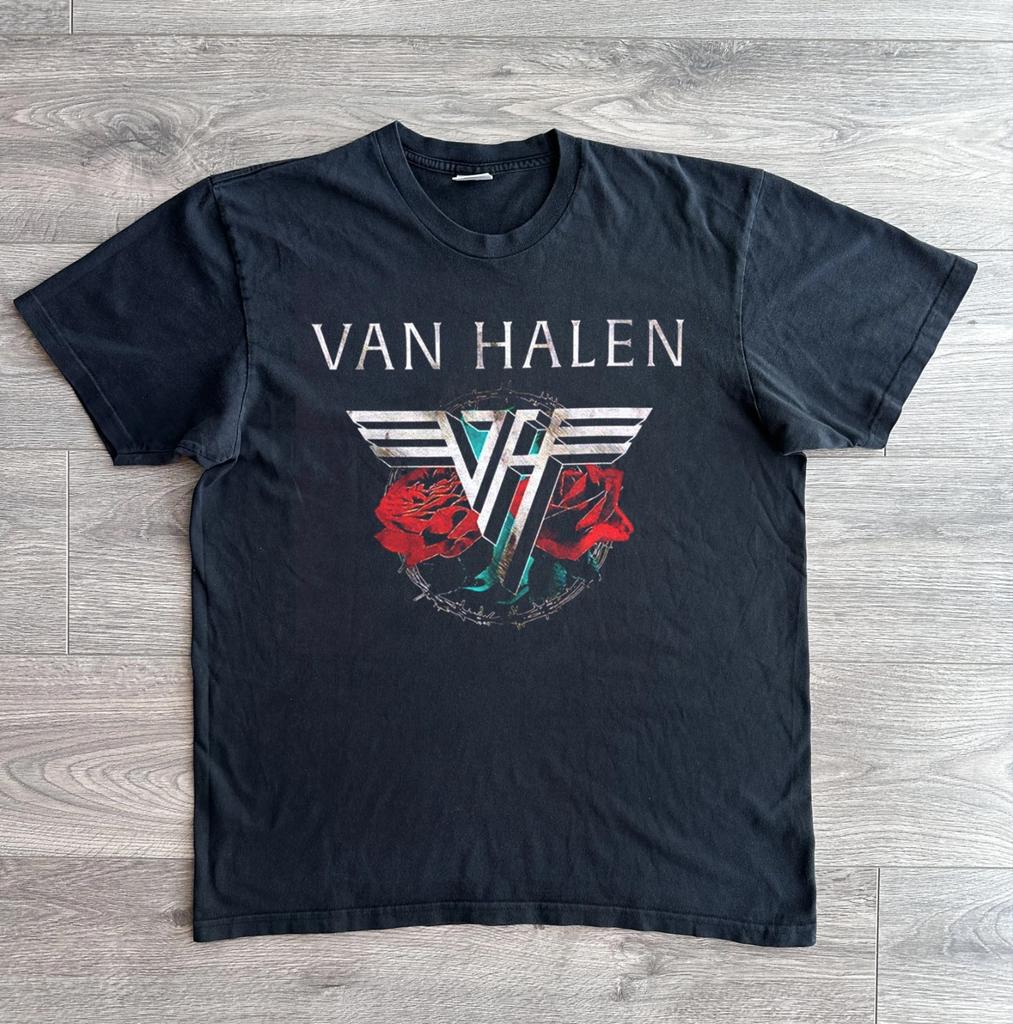 Van Halen Logo Tour Concert 1984 Black Unisex T-shirt Size S-5XL