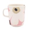 Marimekko Mug 250ml Unikko - Offwhite, Pink, Sand, Charcoal - 75266