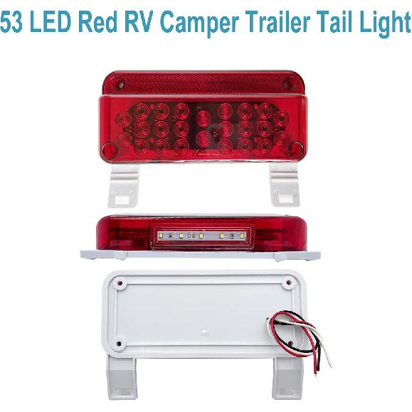 LED Trailer Lights, RV Tail Lights LED, RV Brake Lights, Brake Stop Turn Camper Tail Lights With Red Reflex Trailer Tail Lights