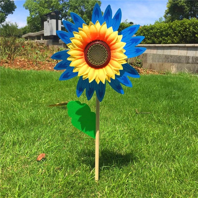 Bunte Sonnenblume Windmühle Windturbine Garten Hof Dekor Für Rasen Gartenparty Dekoration Outdoor Camping Picknick