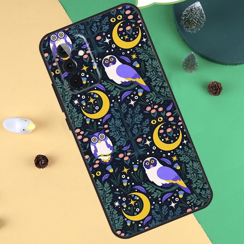 Owl Pattern Funda For Samsung Galaxy A35 A55 A15 A25 A53 A33 A13 A52 A32 A12 A51 A71 A14 A34 A54 Case