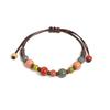 Bracelet en Céramique Coloré Fait Main Ajustable Style Vintage Bijoux pour Femmes et Hommes 1156