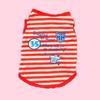 Dog Spring and Summer Striped Vest, Puppy Breathable T-shirt, Teddy, Schnauzer