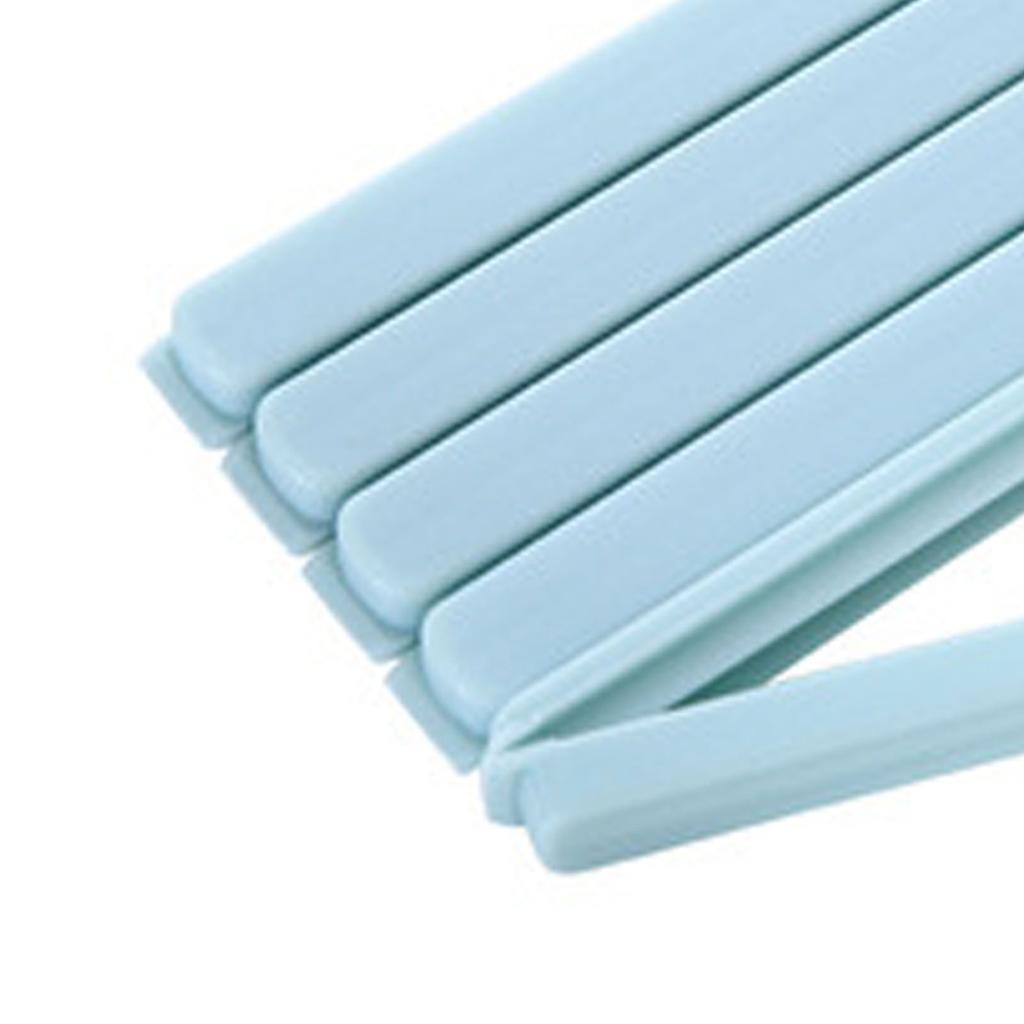 5Pcs Food Bag Sealing Clip Plastic Snack Package Storage Reusable Portable L Blue
