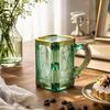 Yousheng Magic Constellation Glass Mug, 330ml Zodiac Coffee Cup with Heat Reveal Design, Starry Night Water Glass for Home