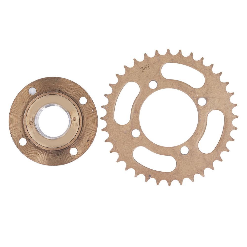 428 36T Motorcycle Sprocket Kit Steel Chain Sprocket Set Durable Rear Sprocket Kit for Pit Bikes 428 36T Sprocket Kit