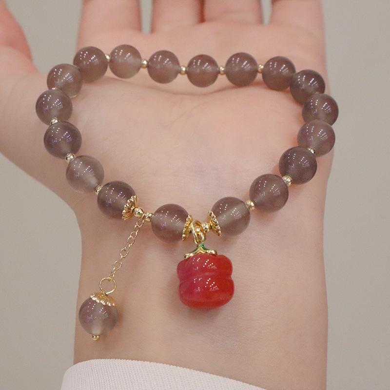 

Симуляция серого агата хурмы подвесной браслет для женских ювелирных подарков