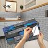 Modern Industrial Wall Decor 6Pcs Vintage Faux Stone Self?Adhesive Tiles, Waterproof Oil?Proof Backsplash Stain-resistant Covering Sticker, Peel &